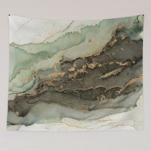 Item preview, Stormy Marble Abstract Ink Art designed and sold by Olga Shvartsur.