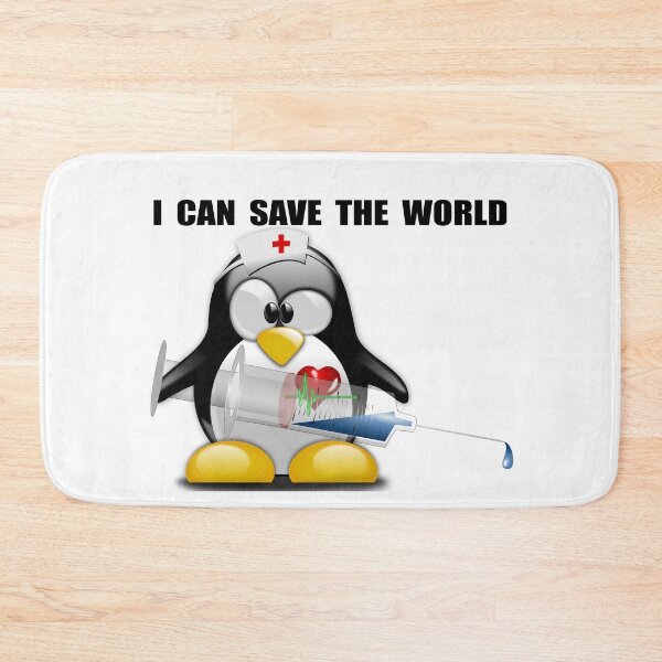 Item preview, I Can Save the World | Doctor Penguin Design | designed and sold by BestBash.