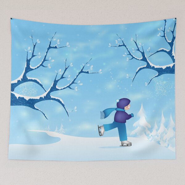Item preview, Playful Ice Skater designed and sold by serenaking.