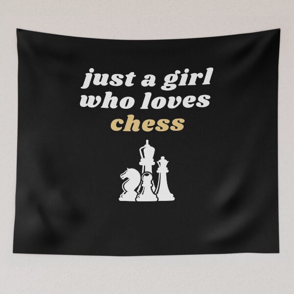Item preview, Just A Girl Who Loves Chess designed and sold by yumiso.