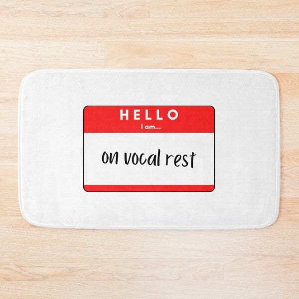 Item preview, hello I am on vocal rest designed and sold by bwayjime.