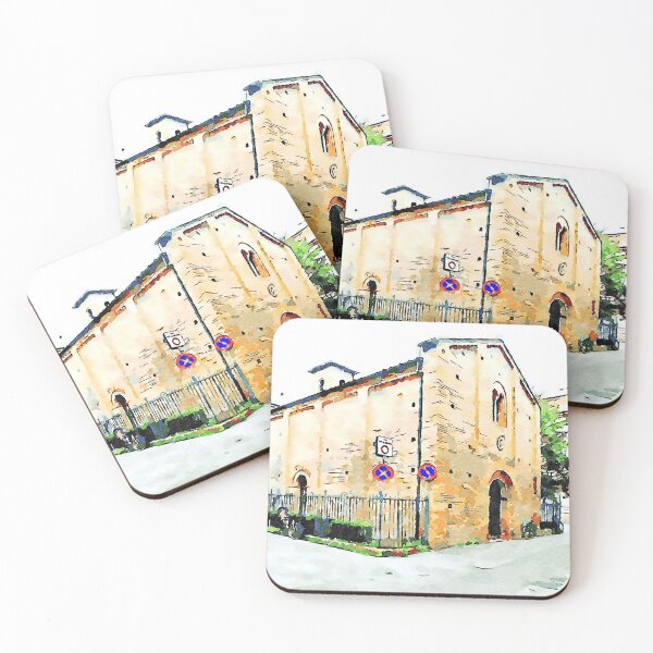 Item preview, Church with bicycle and road signs designed and sold by Giuseppe Cocco.