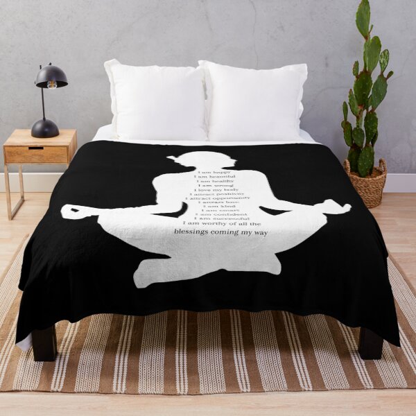 Item preview, I am happy I am beautiful I am healthy Meditation Girl designed and sold by Yurii Novosad.