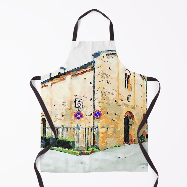 Item preview, Church with bicycle and road signs designed and sold by Giuseppe Cocco.