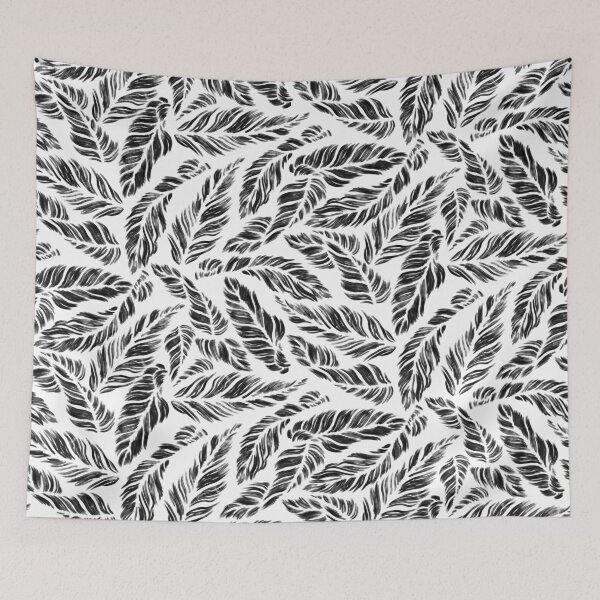 Artikelvorschau, Black and White Leaves entworfen und verkauft von Carolina Diaz.