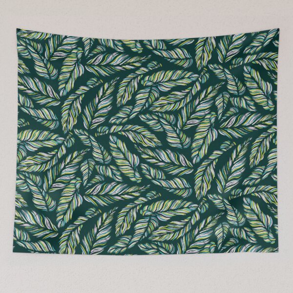 Item preview, Teal and Pink Leaves designed and sold by Carolina Diaz.