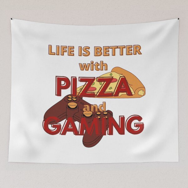 Item preview, Life is better with pizza and gaming designed and sold by crikz.