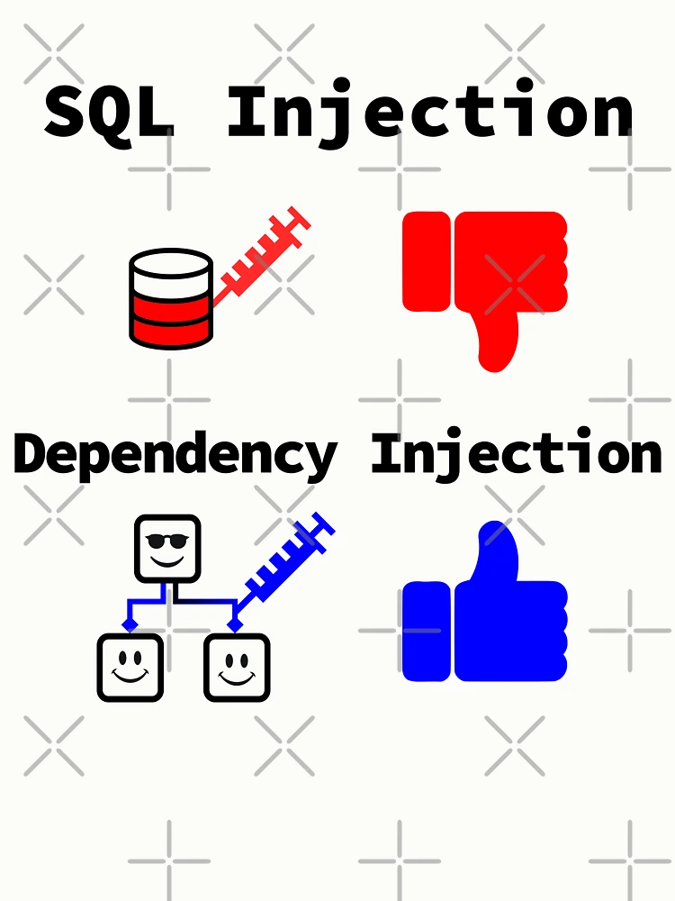 Thumbnail 6 of 6, Pullover Sweatshirt, SQL Injection vs. Dependency Injection, Databases, Database Developer, Software Engineer, Computer Science, Programming Humor designed and sold by Max-Wear.
