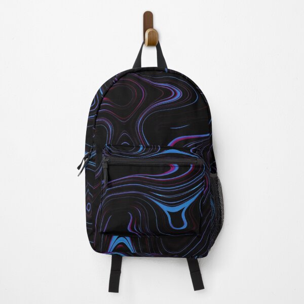 Item preview, Tye die Black Blue Waves Glitch designed and sold by Wolka.