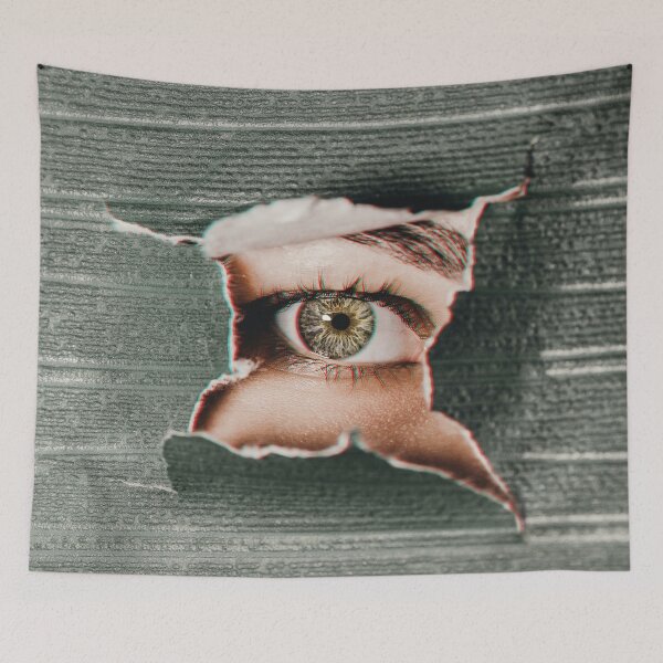 Item preview, Green Eye Inside Broken Wall Mysterious Design designed and sold by BestBash.