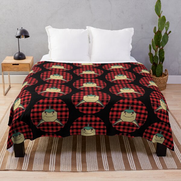 Item preview, Vintage Retro Sunset Red Check Flannel Happy Shark designed and sold by Drnksuzys.