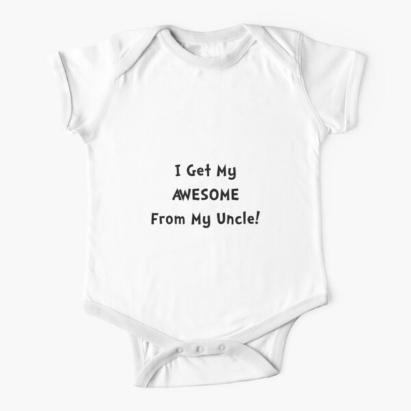 Niece Uncle Baby/Children S/Sleeve T-Shirt/Top Newborn-5yr Boy Girl Acce Gift