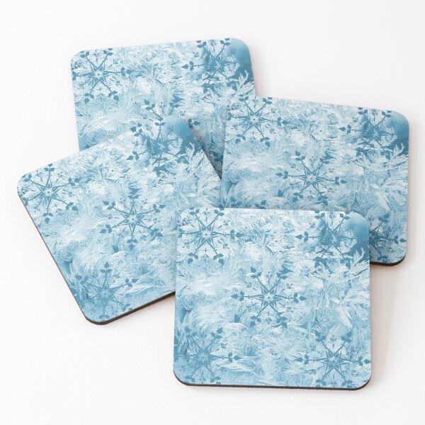 Item preview, Snow Flakes on Snowy Leaves designed and sold by Taharat  Tazrin.