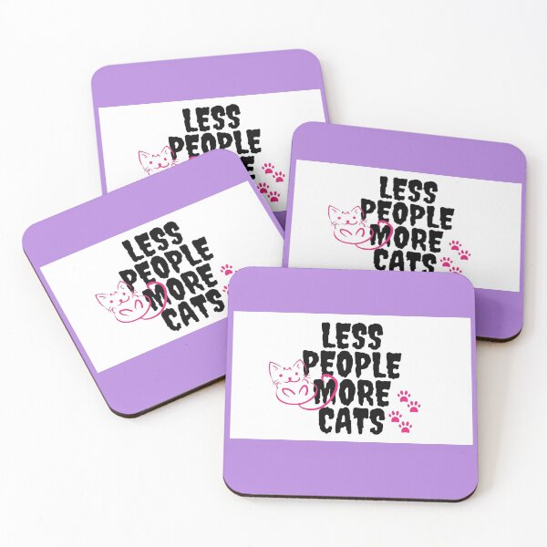 Item preview, Less people more cats designed and sold by Suzie-Mara.