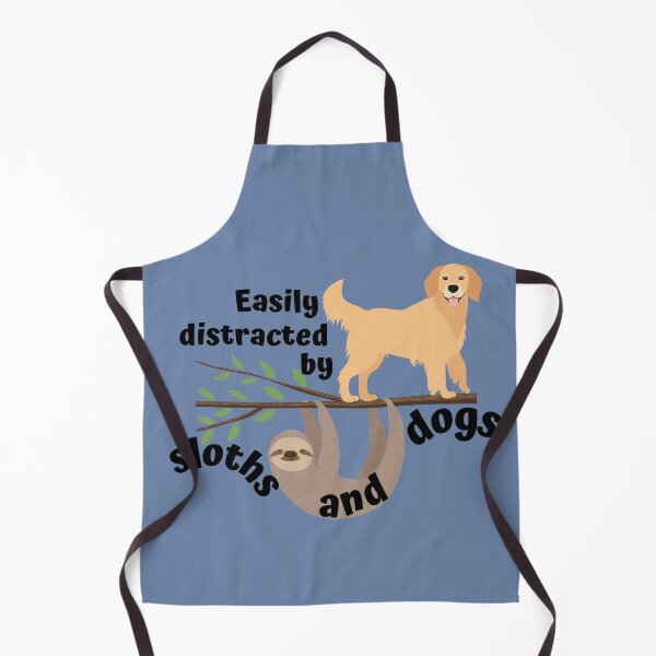 Item preview, Easily distracted by sloths and dogs designed and sold by AllPrintsAndArt.