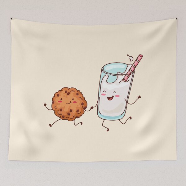 Item preview, Cute Kawaii Cookie And Milk designed and sold by OnepixArt.