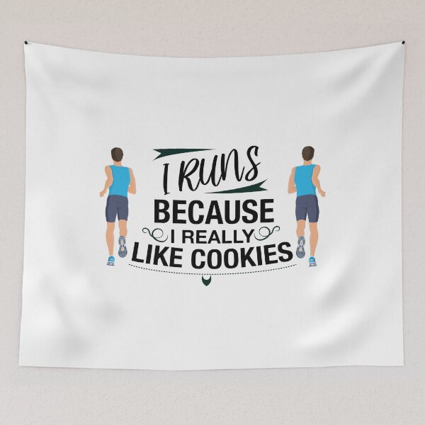 Item preview, I Run Because I Really Like Cookies designed and sold by neodiseno.