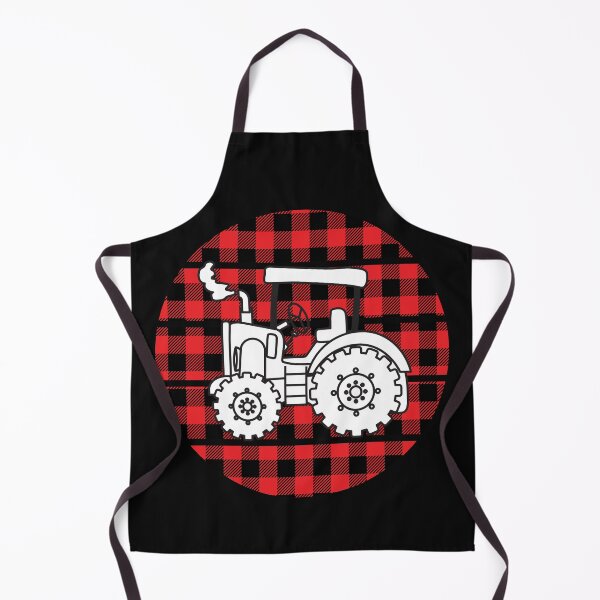 Item preview, Vintage Retro Sunset Red Check Flannel Farmhouse Tractor designed and sold by Drnksuzys.