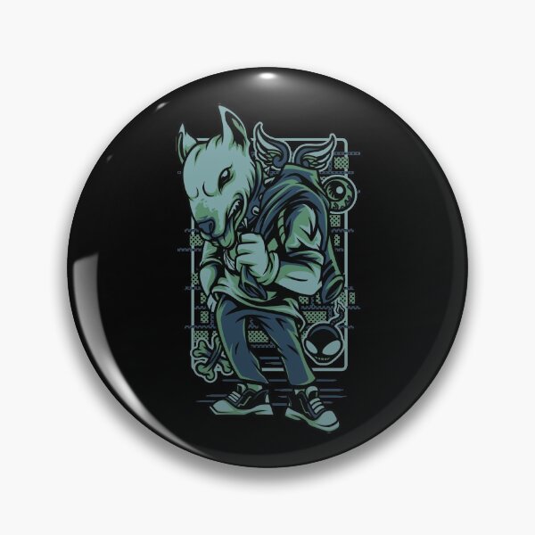 Item preview,  Badass Bull Terrier (version 2) designed and sold by kalud-zoldyck.