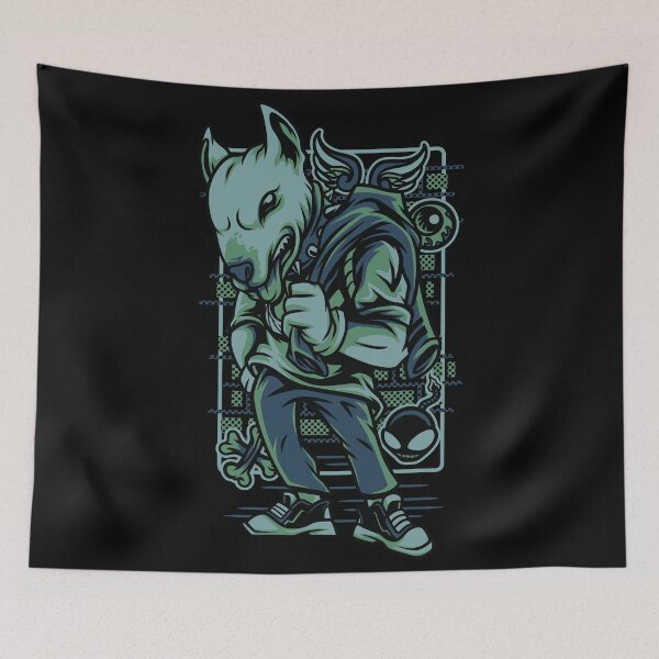 Item preview,  Badass Bull Terrier (version 2) designed and sold by kalud-zoldyck.