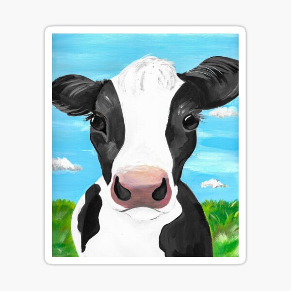Item preview, Cow Portrait  designed and sold by Ellena Whitfield.