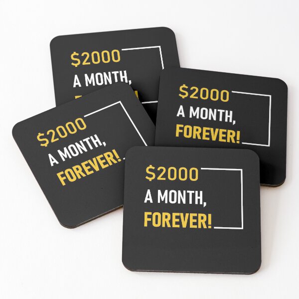 Item preview, 2000 dollars a month forever designed and sold by LAST WEEK'S STOLEN AESTHETICS.