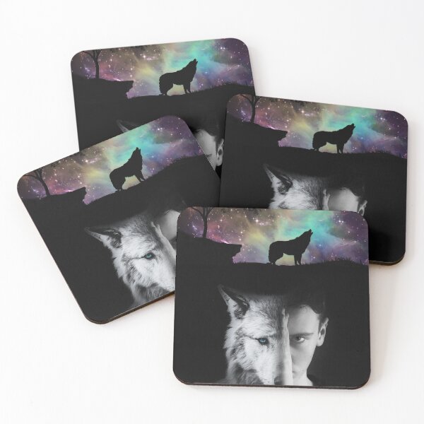 Item preview, Wolf And Human Face designed and sold by Allan Boutique.