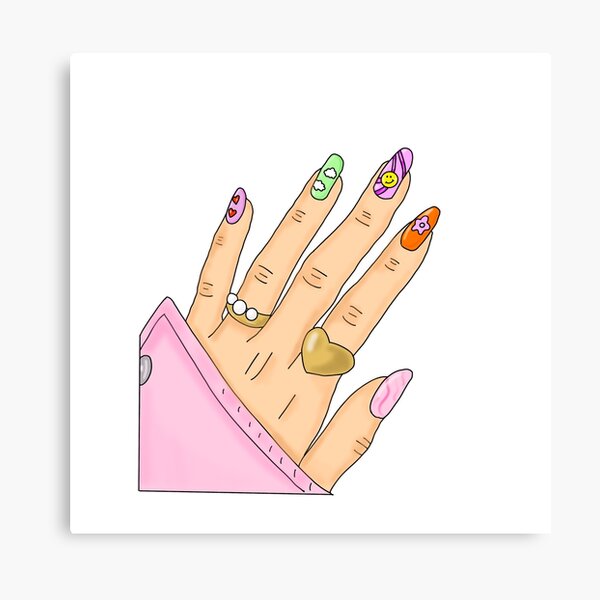 Item preview, Colorful nails designed and sold by creativef0x.