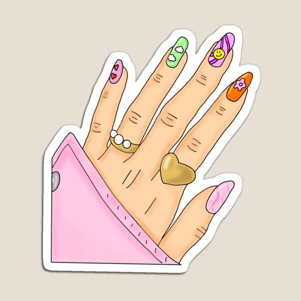 Aperçu de l'œuvre Ongles colorés créée et vendue par creativef0x.