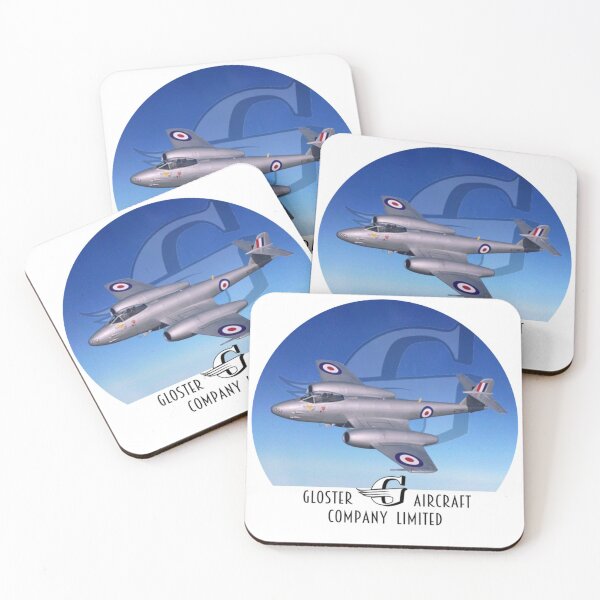 Item preview, Gloster Meteor fighter with Gloster logo designed and sold by MichaelEpp.
