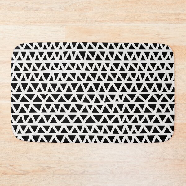 Item preview, Bold white on black hand-drawn zig-zag- abstract pattern designed and sold by misentangled.