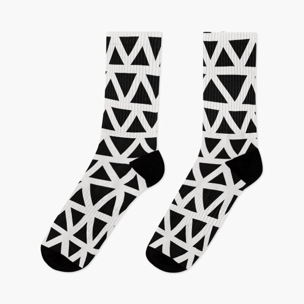 Item preview, Bold white on black hand-drawn zig-zag- abstract pattern designed and sold by misentangled.
