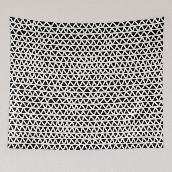 Item preview, Bold white on black hand-drawn zig-zag- abstract pattern designed and sold by misentangled.