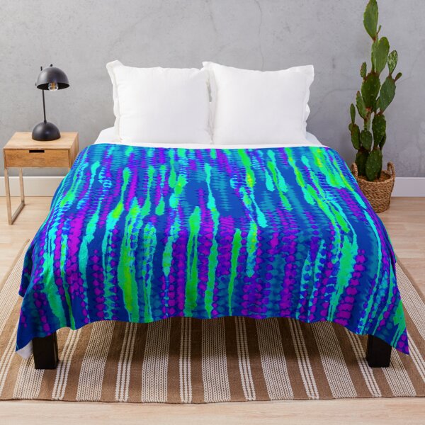 Item preview, Tye die blue green lines designed and sold by Wolka.