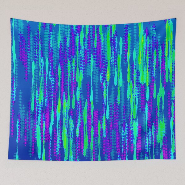 Item preview, Tye die blue green lines designed and sold by Wolka.