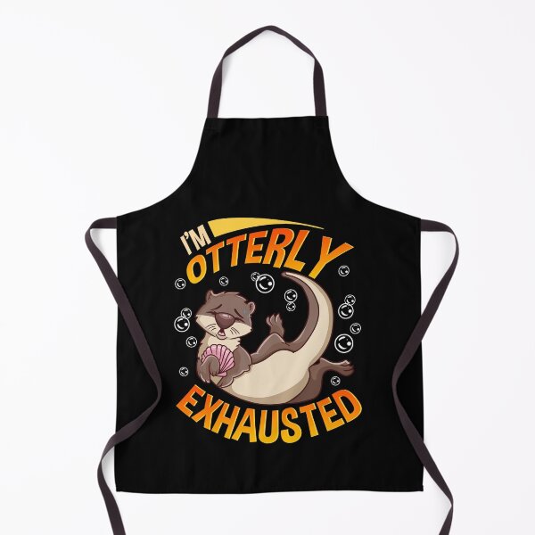 Item preview, Funny I'm Otterly Exhausted Sea Otter Pun designed and sold by perfectpresents.