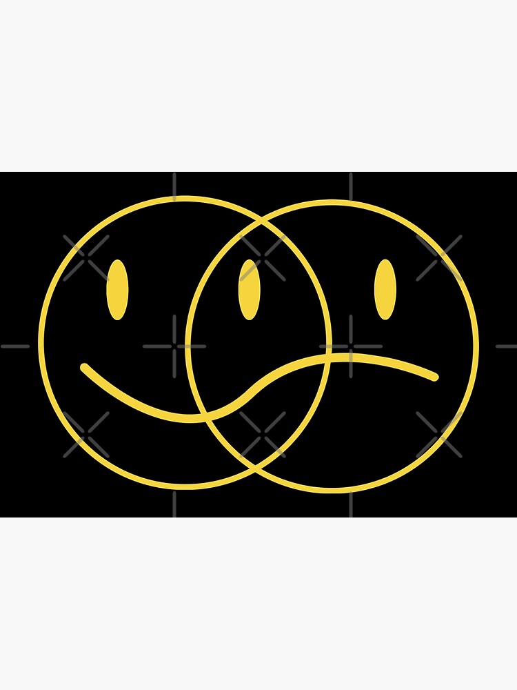 happy-sad-face-yellow-poster-by-juliasantos5-redbubble