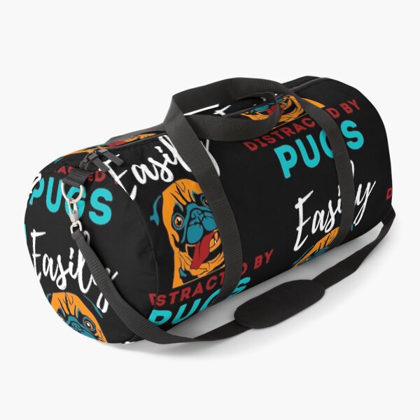 Item preview, Easily distracted by pugs Funny pug dog designed and sold by OneTimeEngineer.