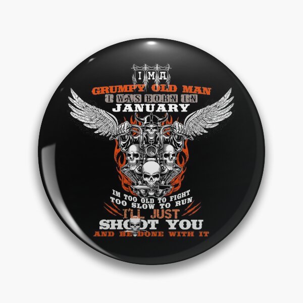 Item preview, i'm a Grumpy Old Man I Was Born In January birthday funny Gift idea for grand father & dad designed and sold by chaladin.