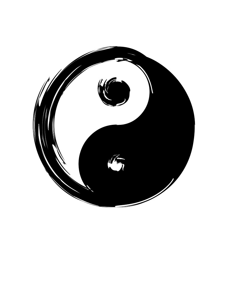 "Ying Yang Symbol" by deificusArt | Redbubble