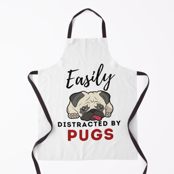 Item preview, Easily distracted by pugs Funny pug dog designed and sold by OneTimeEngineer.