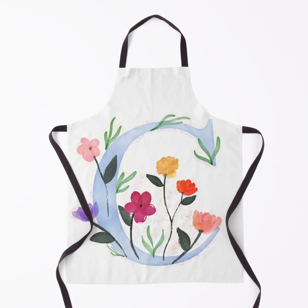 Item preview, C with Watercolor Flowers designed and sold by Em0523.