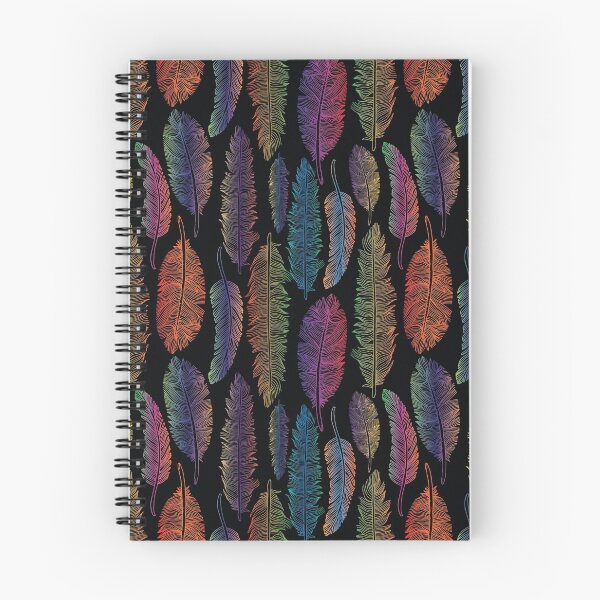 Item preview, Neon Feathers Pattern designed and sold by tridentfoundry.