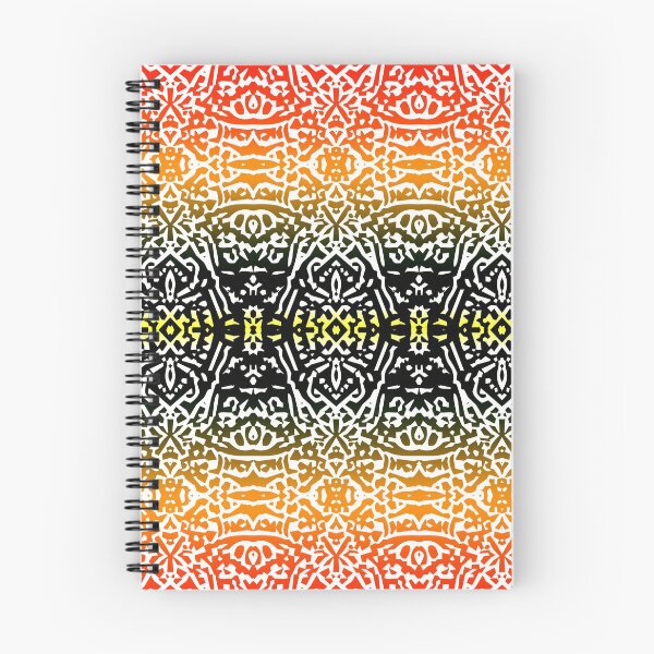 Item preview, Black red and orange ethnic seamless pattern. designed and sold by floraaplus.