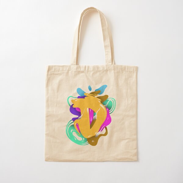 LETTER D Cotton Tote Bag