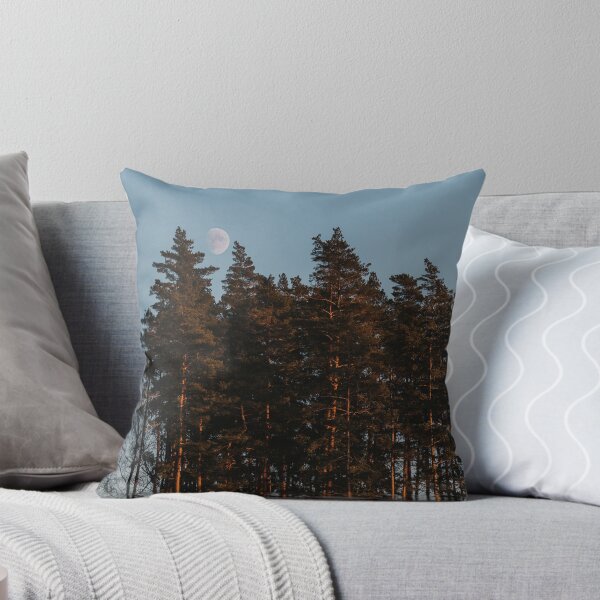 Item preview, Moon over pine trees designed and sold by ArnitaArnita.