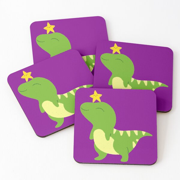 Item preview, Cute, Friendly, Playful, Accidental Baby Tree (T) Rex (Dark Magenta Background) designed and sold by Rosinda.