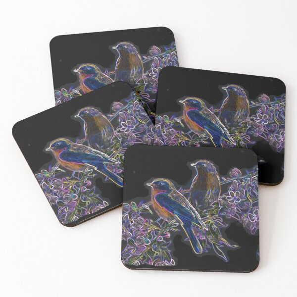 Item preview, NEON BLUEBIRDS designed and sold by THE AMERICAN TEEVANGELIST.