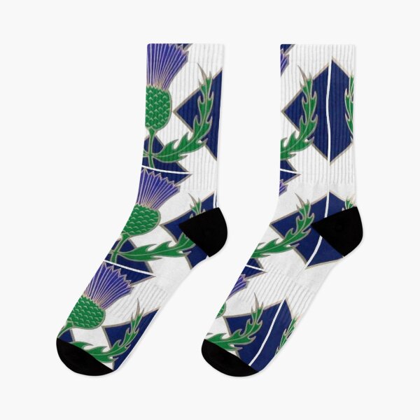 Item preview, Flag of Scotland and Thistle  designed and sold by RBEnt.
