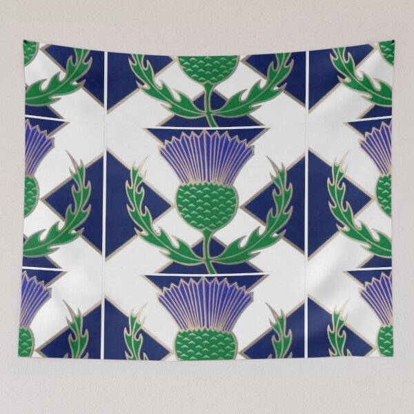 Item preview, Flag of Scotland and Thistle  designed and sold by RBEnt.
